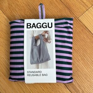 NWT Standard Baggu - Lilac Candy Stripe